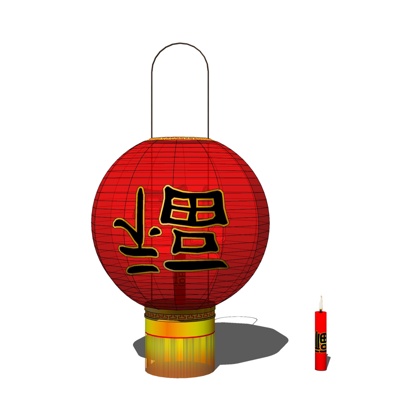 中式灯笼免费su模型(1)