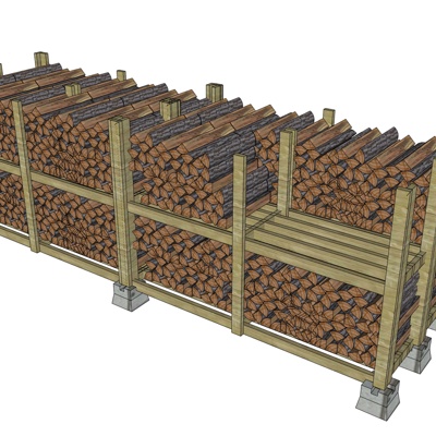 现代木柴免费su模型(1)