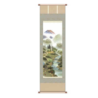 中式山水挂画免费su模型(1)