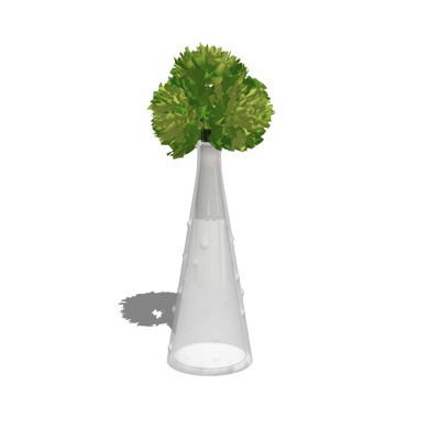 现代花瓶花卉免费su模型(1)