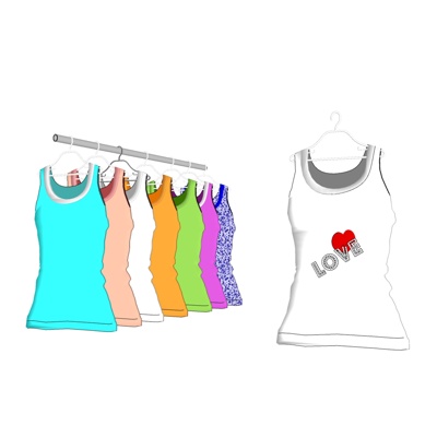 现代衣架衣服免费su模型(1)