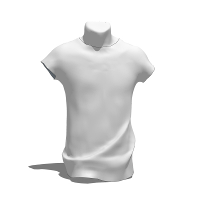 现代服装模特免费su模型(1)