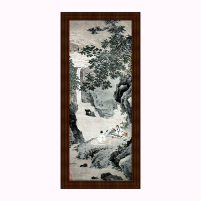 中式山水画免费su模型(1)