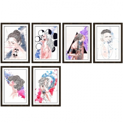 现代装饰画免费su模型(1)