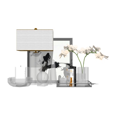 现代花瓶饰品摆件免费su模型(1)
