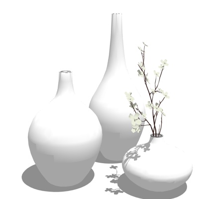 现代装饰品免费su模型(1)