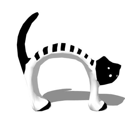 现代陶瓷猫咪免费su模型(1)