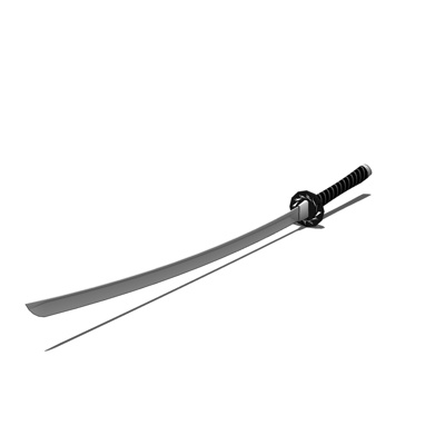 现代金属武士刀免费su模型(1)