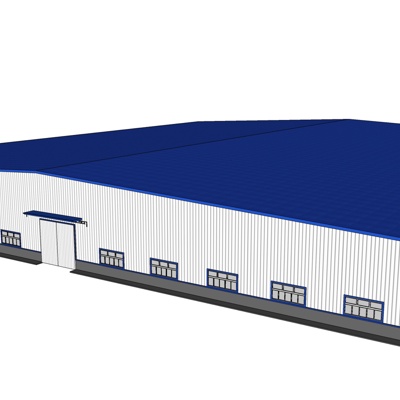 现代厂房建筑免费su模型(1)