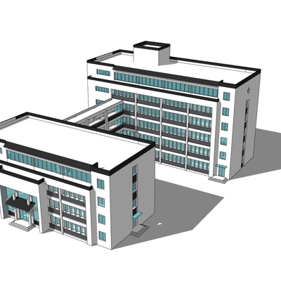 现代办公楼免费su模型