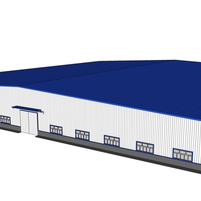 现代工厂外观免费su模型(1)