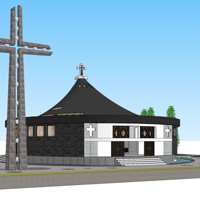 蒙古房屋建筑免费su模型(1)