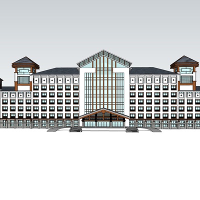现代酒店免费su模型(1)