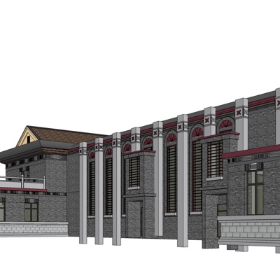 新中式酒店免费su模型(1)