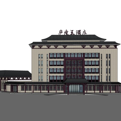 新中式酒店免费su模型(1)