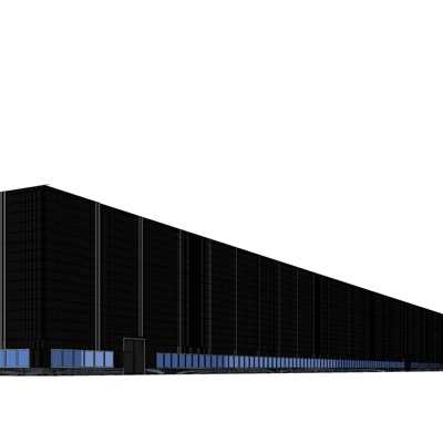 现代沿街商业建筑免费su模型(1)