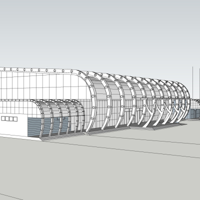 现代车站免费su模型(1)