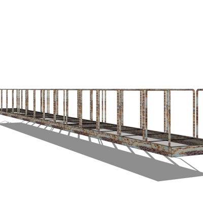 工业风铁桥su模型