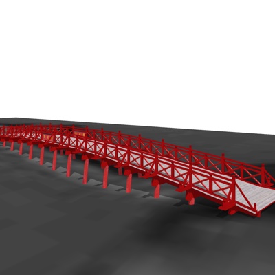 现代桥梁免费su模型(1)