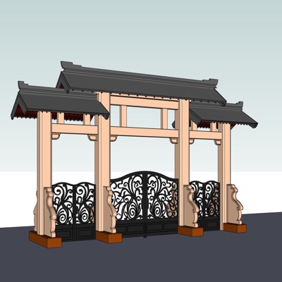 欧式牌坊免费su模型(1)