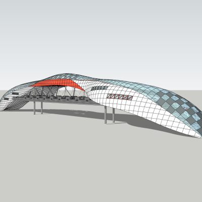 现代天桥免费su模型(1)