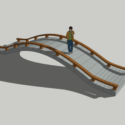 现代拱桥免费su模型(1)