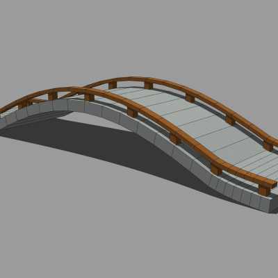 现代拱桥免费su模型(1)