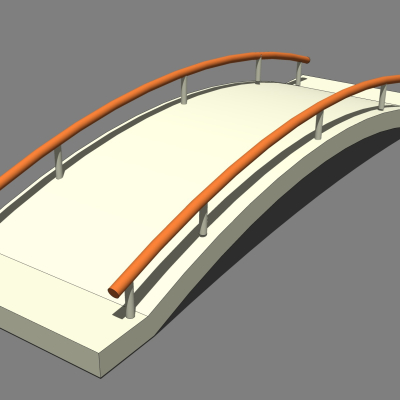 现代拱桥免费su模型(1)
