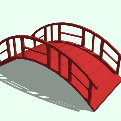 现代拱桥免费su模型(1)