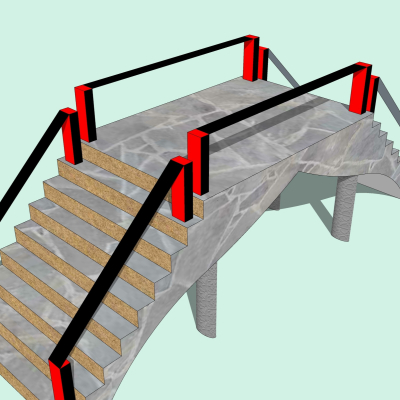 现代拱桥免费su模型(1)