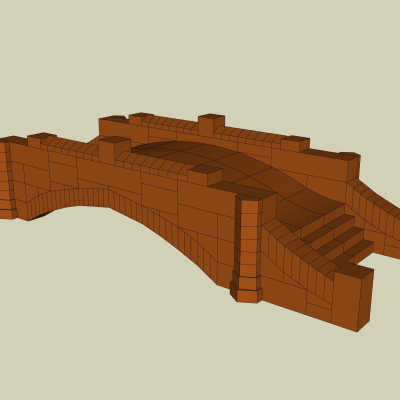 现代拱桥免费su模型(1)