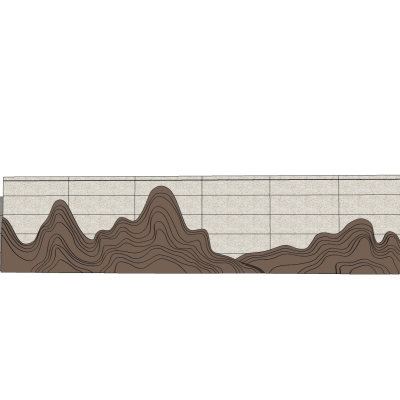 中式景观墙免费su模型(1)