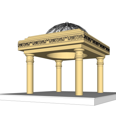 欧式凉亭免费su模型(1)