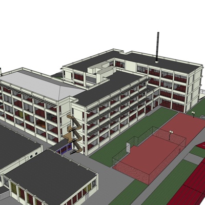 现代学校规划免费su模型(1)