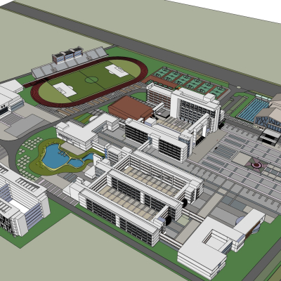 现代学校规划免费su模型(1)