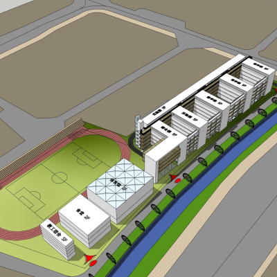 现代学校规划免费su模型(1)