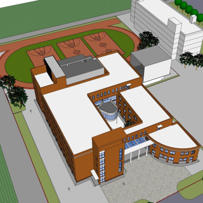 现代学校规划免费su模型(1)