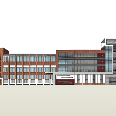 现代教学楼免费su模型(1)