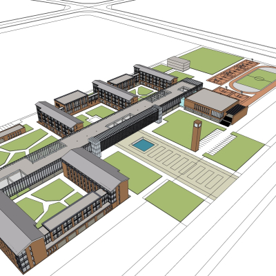 现代学校规划免费su模型(1)