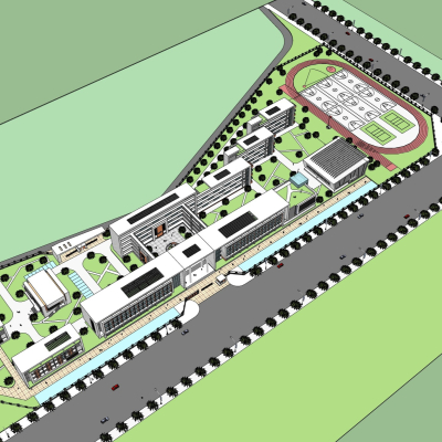 现代学校规划免费su模型(1)