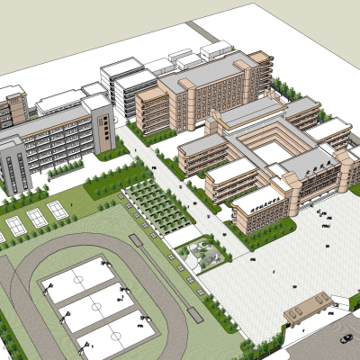 现代学校规划免费su模型(1)