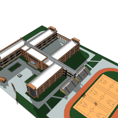 现代学校规划免费su模型(1)