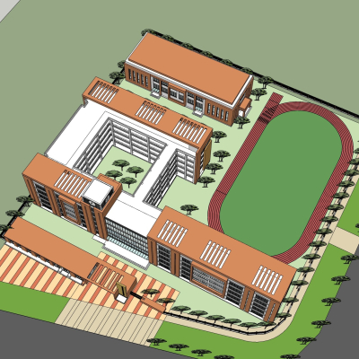 现代学校规划免费su模型(1)