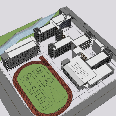 现代学校规划免费su模型(1)