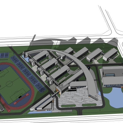 现代学校规划免费su模型(1)