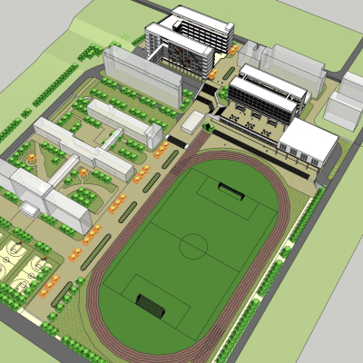 现代学校规划免费su模型(1)
