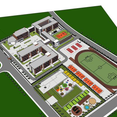现代学校规划免费su模型(1)