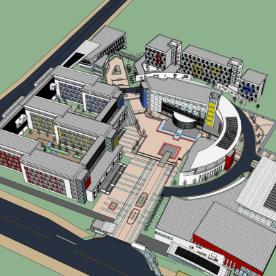现代学校规划免费su模型(1)