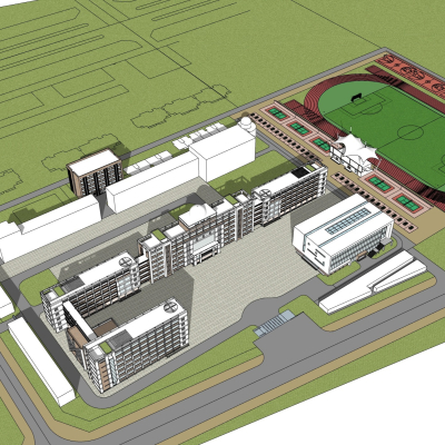 现代学校规划免费su模型(1)