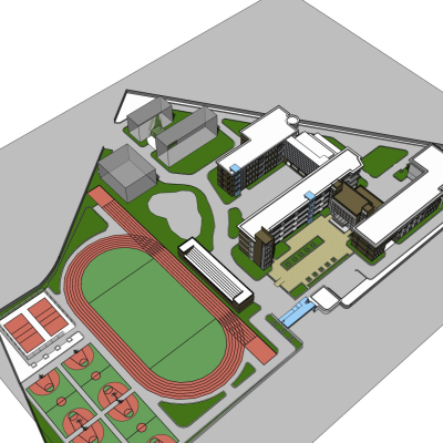 现代学校规划免费su模型(1)
